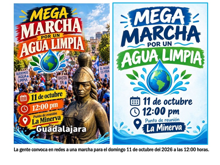 Convocan vecinos a manifestarse por agua infecta en Guadalajara